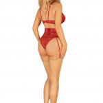 Lonesia garter belt red L/XL