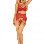 Lonesia garter belt red L/XL