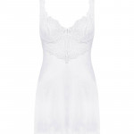 Amor Blanco underwire chemise &amp; thong white S/M