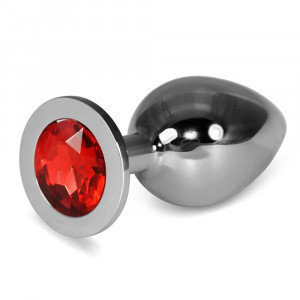 Rosebud Classic Metal Plug L Red