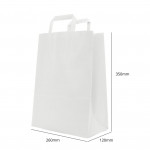 Paper Bag (White) - 260x350x120 mm