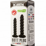 X-Men 7.87" Silicone Butt Plug Black S