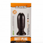 X-Men 7.87" Extra Girthy Butt Plug Black