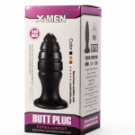 X-Men 10" Extra Girthy Butt Plug Black VIII