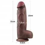 12'' Dual Layered Silicone Cock XXL