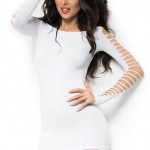 CR 3608 SM White seamless Minidress