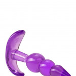 B YOURS TRIPLE BEAD ANAL PLUG PURPLE