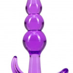 B YOURS TRIPLE BEAD ANAL PLUG PURPLE