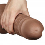 10.5'' Realistic Chubby Dildo Brown