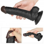 Vibrating Easy Strapon Set 7.5" Black