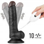 Vibrating Easy Strapon Set 7.5" Black