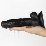 Vibrating Easy Strapon Set 7.5" Black