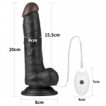 Vibrating Easy Strapon Set 7.5" Black