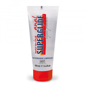 HOT Anal Superglide Warming Liquid Pleasure - waterbased lubricant 100 ml