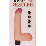 8" Real Softee Vibrating Dildo 4