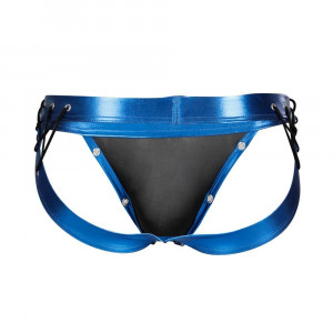 C4M-Desire Jockstrap-BlueLeatherette-L