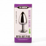 X-MEN Secret Shade Metal Butt Plug Black L
