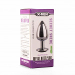 X-MEN Secret Shade Metal Butt Plug Black S