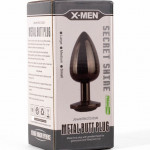 X-MEN Secret Shine Metal Butt Plug Gun Colour S