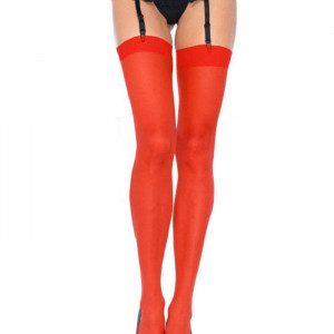 Sheer Stockings - RED - O/S - HOSIERY