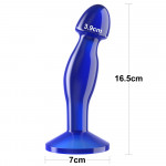 Flawless Clear Prostate Plug 6.5'' Blue