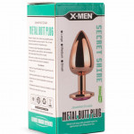 X-MEN Secret Shade Metal Butt Plug Rose S