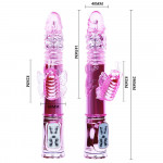 Throbbing Butterfly Vibrator Pink