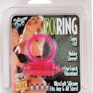 Vibrating Cockring Silicone Pink