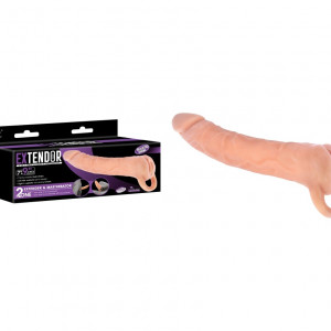 EXTENDOR 9" TPR 2 IN 1 EXTENDER &amp; MASTURBATOR