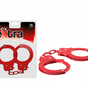 SEX EXTRA - METAL CUFFS RED