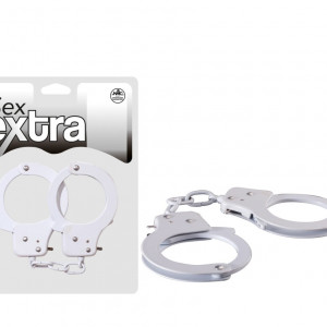 SEX EXTRA - METAL CUFFS WHITE