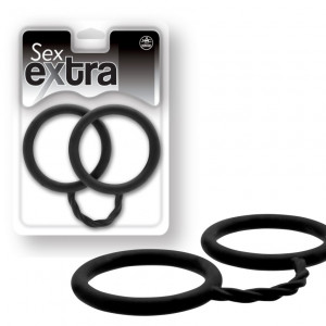 SEX EXTRA - SILICONE CUFFS BLACK