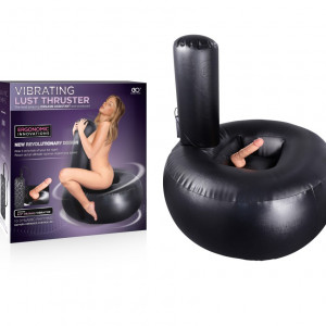 VIBRATING LUST THRUSTER INFLATABLE CUSHION WITH VIBRATING DONG