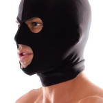 Spandex 3 Hole Hood Black