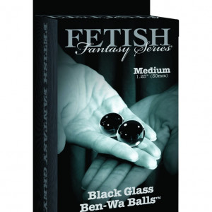 Fetish Fantasy Series Limited Edition Medium Black Glass Ben-Wa Balls