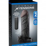 Vibrating Real Feel 2" Extension Black