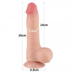 8'' Sliding Skin Dual Layer Dong Flesh I