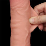 9.5'' Sliding Skin Dual Layer Dong Flesh