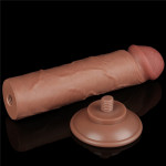 8'' Sliding Skin Dual Layer Dong Brown II