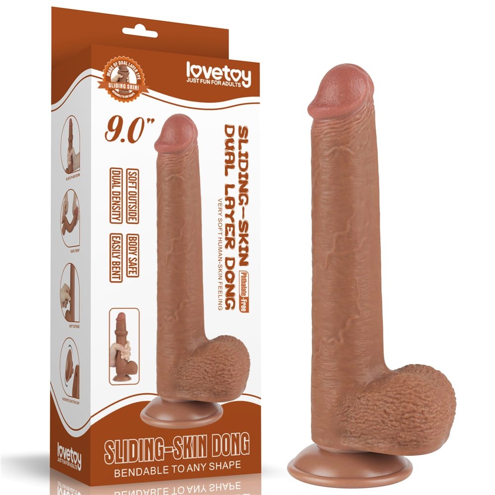 9'' Sliding Skin Dual Layer Dong Brown_B15O50_3 9'' Sliding Skin Dual Layer Dong Brown_B15O50_3