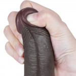 9'' Sliding Skin Dual Layer Dong Black