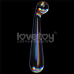 Twilight Gleam Glass Dildo- Alluring Arc