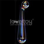 Twilight Gleam Glass Dildo- Alluring Arc