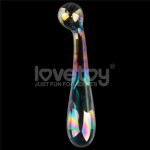 Twilight Gleam Glass Dildo- Alluring Arc