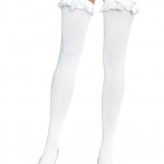 726010 NYLON OTK W/RUFFLE BOW O/S WHT