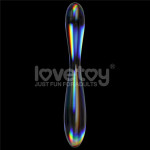 Twilight Gleam Glass Dildo- Double Delight