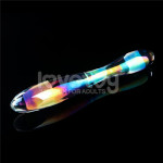 Twilight Gleam Glass Dildo- Double Delight