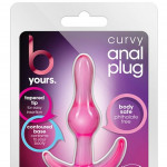 B YOURS CURVY ANAL PLUG PINK