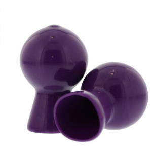 Nipple Sucker Pair in Shiny Purple