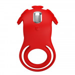 Pretty Love Vibrant Penis Ring Ruben Red